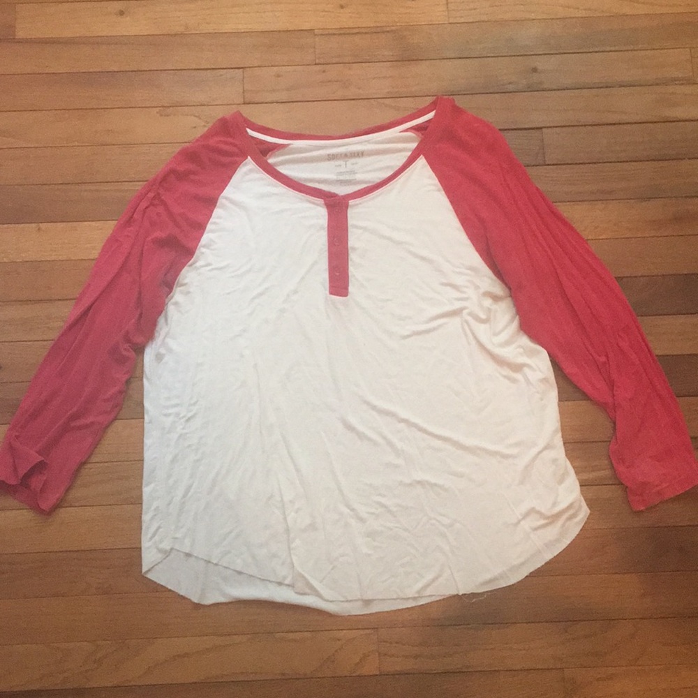 American Eagle soft and sexy baseball tee